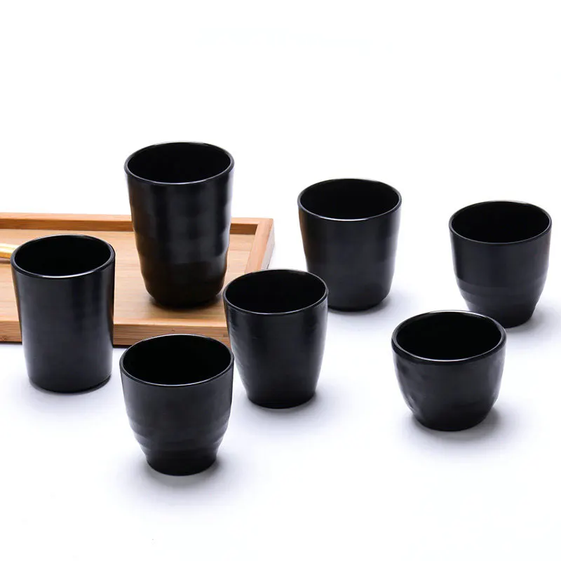 А5 черная меламиновая посуда имитация фарфора пластиковая чашка для напитков в