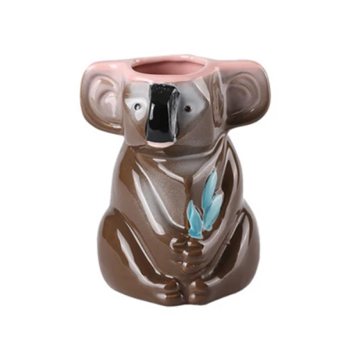 A Милые Гавайские кружки Koala Tiki, Коктейльная кружка, пивная кружка для напитков, кружка для вина, керамическая кружка Ku. Ku. Kauioo, барные инструменты для вина, аксессуары - Цвет: A