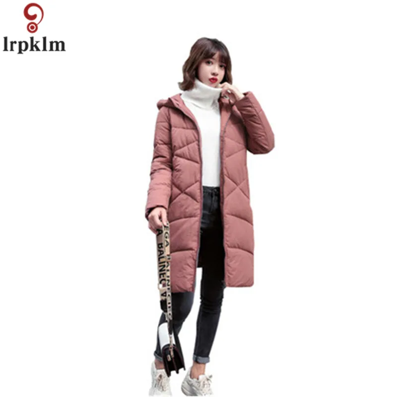Winter Jacket Women Long Solid Coats Hooded Jackets Cotton Padded Coat Zipper Thick Warm Clothing CH612 | Женская одежда