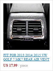 Задняя Крышка багажника отделка задних фонарей для VW GOLF 7 хэтчбек 2013- хромированная задняя дверь загрузки гарнир стильный молдинг стикер