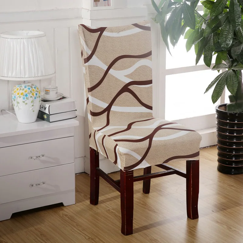 Эластичный современный чехол для обеденного стула Многофункциональный