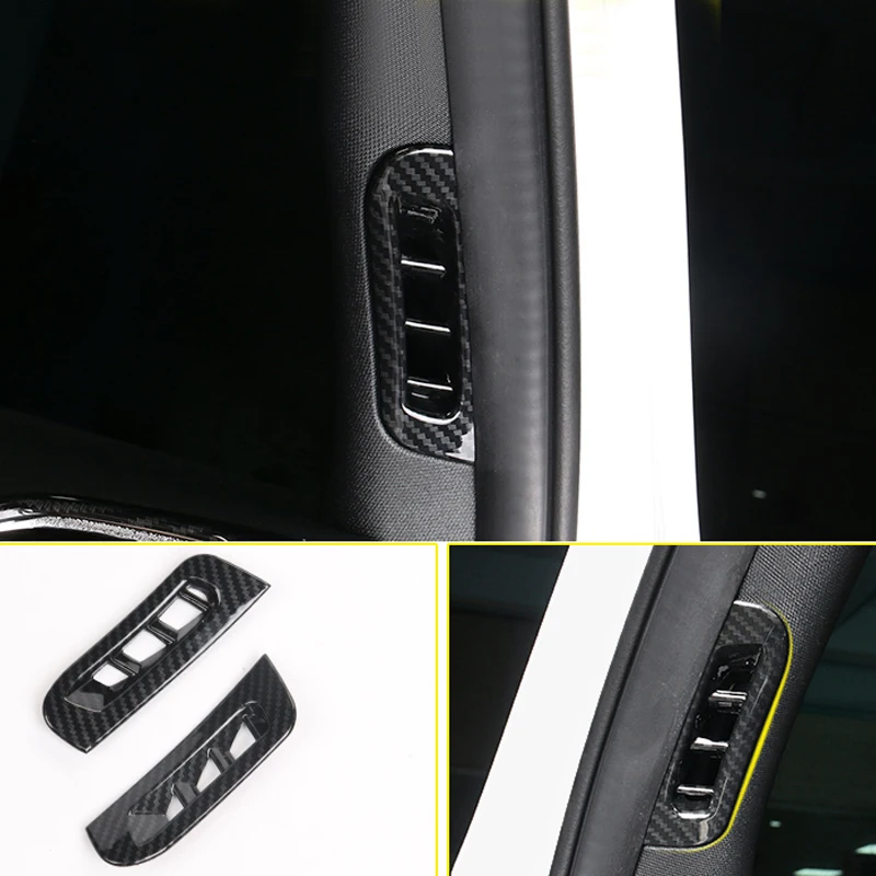 2011 для Jeep Grand Cherokee интерьерные аксессуары передняя дверь столб вентиляционное отверстие Крышка отделка 2 шт