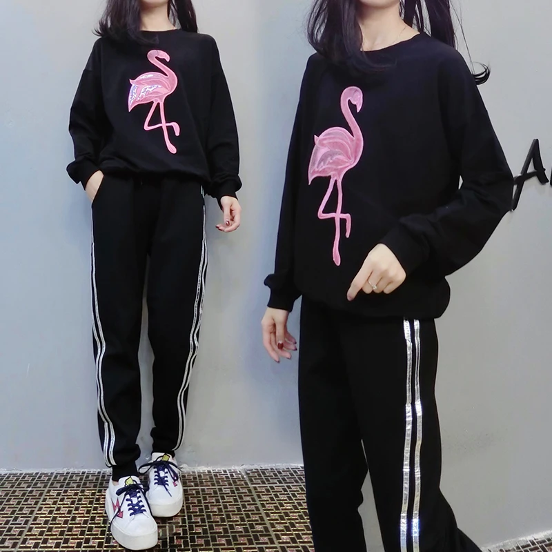 Костюм спортивный женский Повседневный из 2 предметов комплект свободного