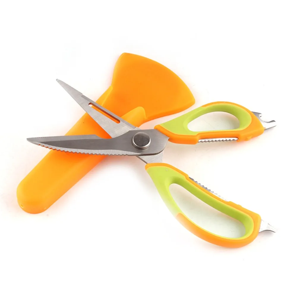 8 in 1 multi-function kitchen knife multifunctional stainless steel scissors bone vegetable slicer bottle opener shears | Дом и сад