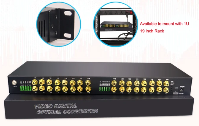 32 аудио по FC волоконно-оптический удлинитель (односторонний) передатчик и