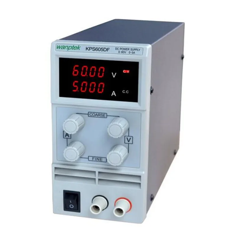 KPS605DF 0-60 в/0-5A 110 в-230 в 0 1 в/0.001A ЕС светодиодный цифровой Регулируемый переключатель