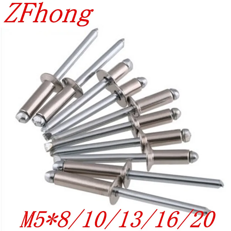 40pcs 5*8/10/13/16/19 5mm Stainless Steel countersunk head Pop Rivet Rivets Nut Blind Insert Metalworking | Обустройство дома