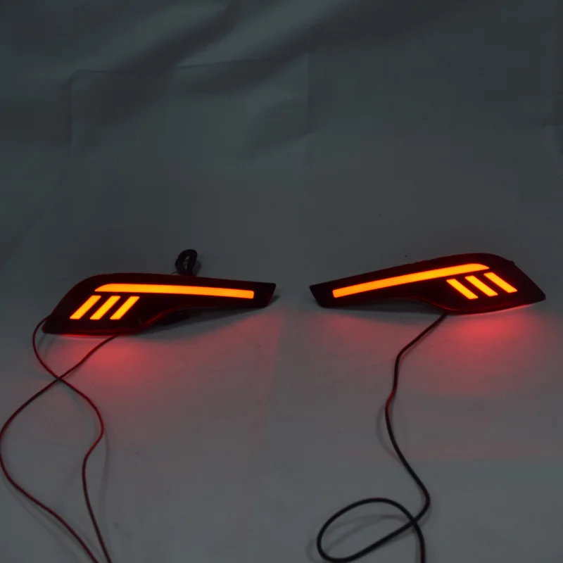 QINYI 2 шт. светодиодный автомобильный Стайлинг Многофункциональный 12 В