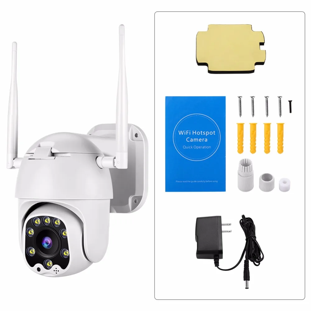 Ip-камера WiFi 2MP 1080P Беспроводная PTZ скоростная купольная камера видеонаблюдения IR Onvif камера наружного видеонаблюдения IP66 камера видеонаблюдения ipCam внешняя