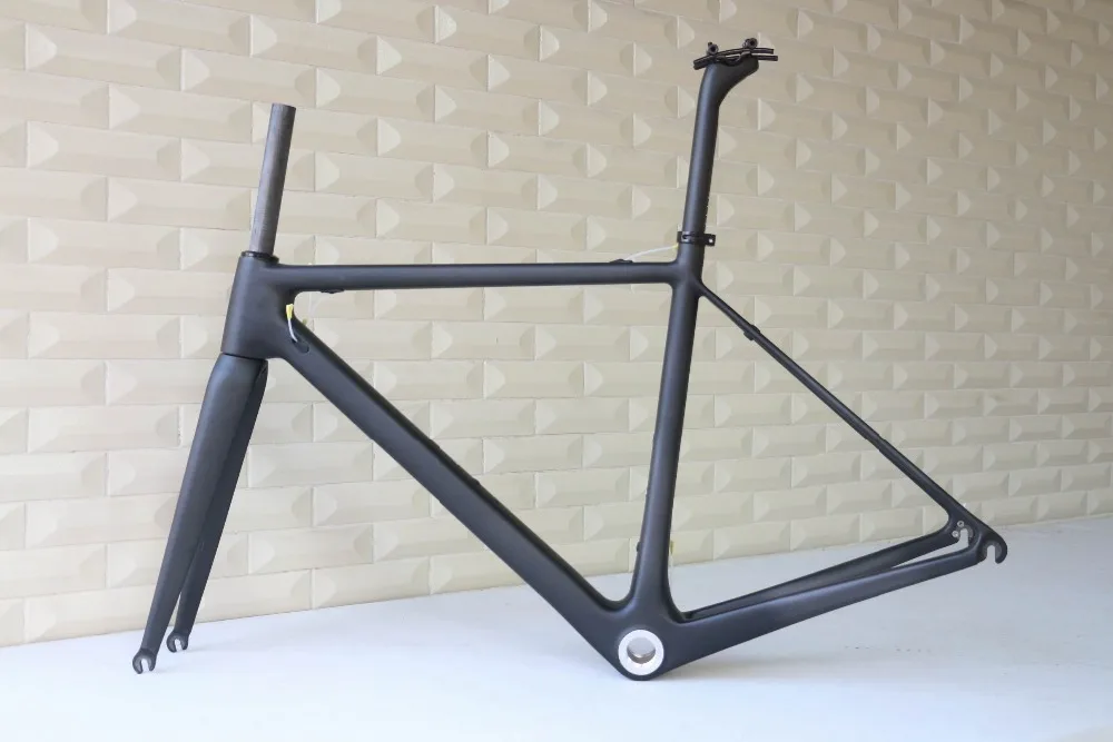 Супер легкая карбоновая рама для шоссейного велосипеда китайская T1000 без