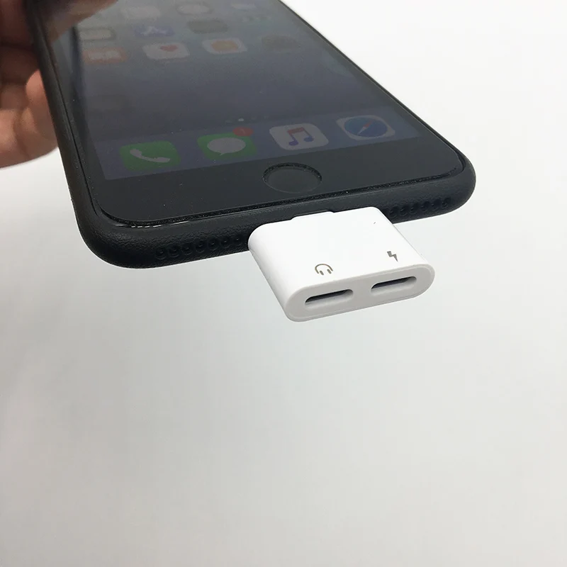KERTLIYCDA двойной разъем аудио и зарядный адаптер для iPhone 7 8 Plus зарядное устройство