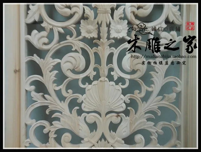 Деревянная резьба Dongyang в современном европейском стиле Полые Перегородки из
