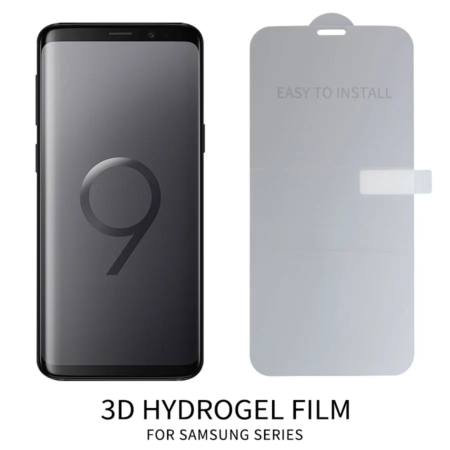3D полное покрытие мягкая Гидрогелевая пленка для samsung Galaxy A8 S8 S9 Plus S7 Edge Note 8 9 Star наклейка с защитой экрана силикон