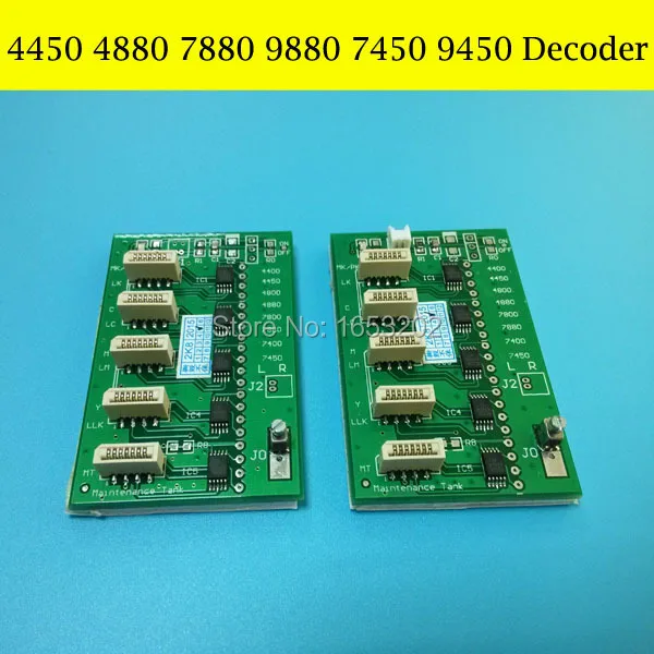 GOOG Chip Decoder Card For Epson Stylus PRO 4450 4880 7450 7880 9880 9450 Printer Ink Cartridge Decoder
