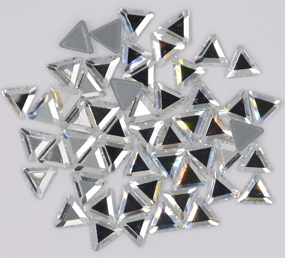 

AAAA+ Best Quality 6mm Triangle Crystal Clear DMC Hot Fix Rhinestone More Shiny Super Bright Hotfix Iron On Stones.