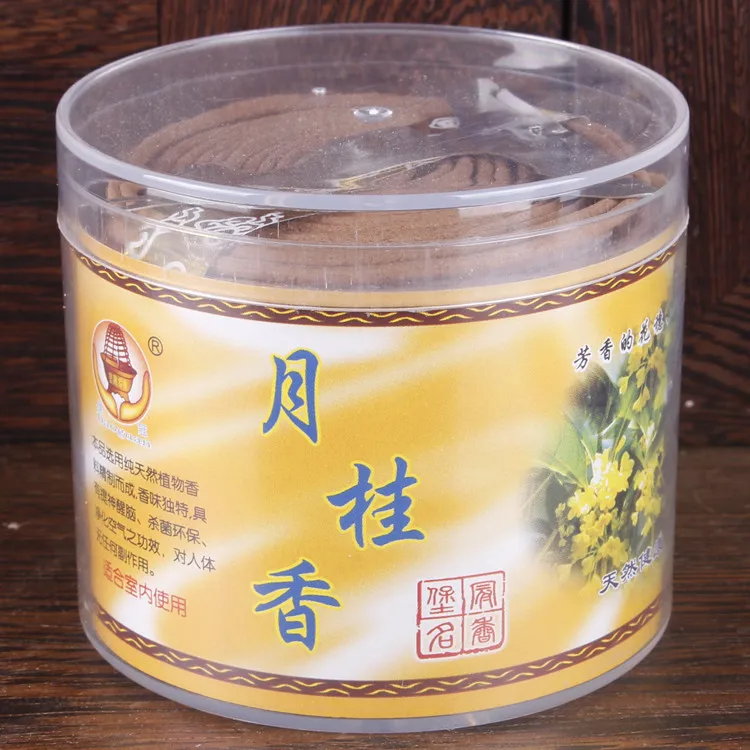 

50Coils 1.5-2 Hours Burning Time/Coil Pure Nature Flower Incense Coils Osmanthus Scent Aromatic Coils