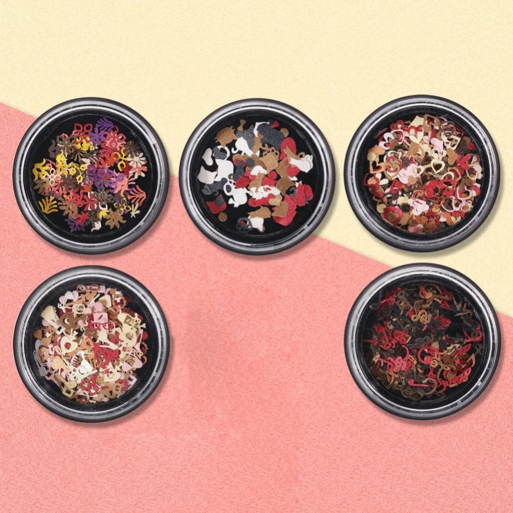 3d дизайн ногтей цветная компьютерная Пленка Наклейки блестки шт Сделай Сам