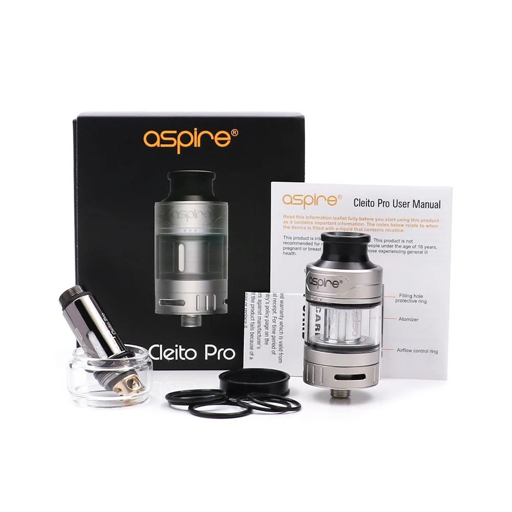 Оригинальная электронная сигарета Aspire cleito pro Tank Atomizer 3 мл Vape испаритель подходит