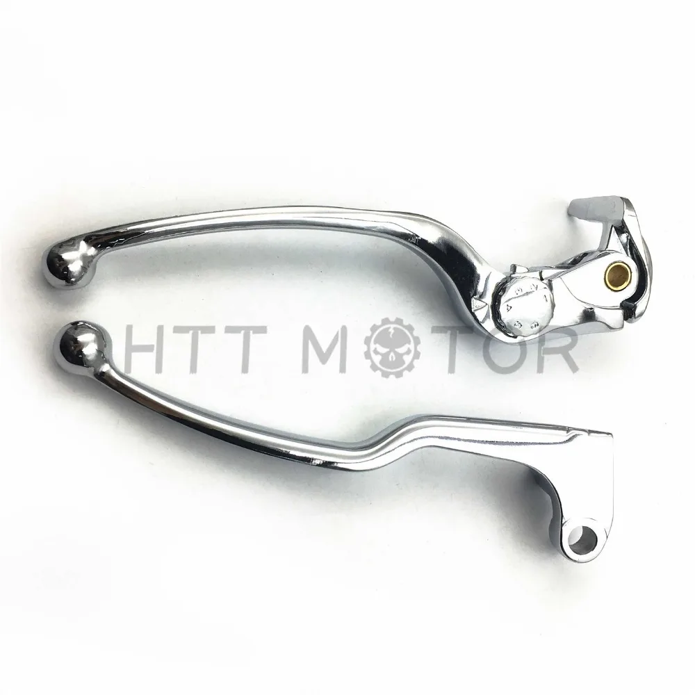 Aftermarket БЕСПЛАТНАЯ ДОСТАВКА мотоциклов хромированные ручной тормозной рычаг