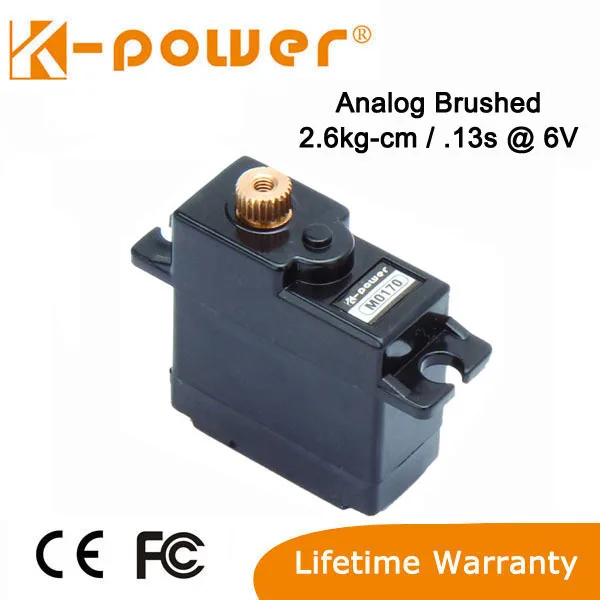 

10 шт. K-power M0170 2 кг Мини Аналоговый сервопривод RC плоский сервопривод 17g металлический сервопривод
