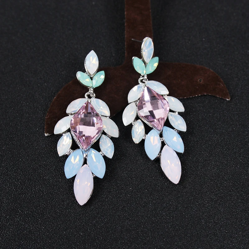 Fashion ААА Австрийский Кристаллические серьги для Для женщин свадебные аксессуары