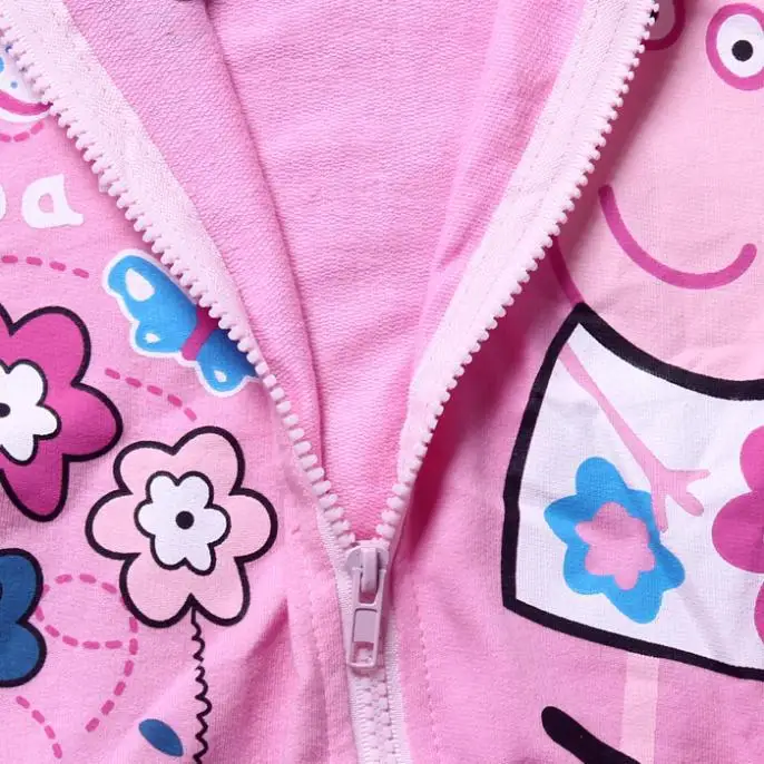 2014 New children clothing coat baby girl peppa pig spring hoodies long sleeve outerwear kid's sweater 6pcs/lot 5351 | Детская