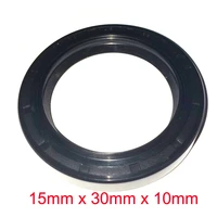 15mm x 30mm x 10mm black nbr nitrile rubber double lip oil seal