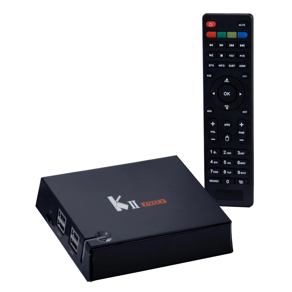 Android TV Box KII Pro DVB-T2 S2 Amlogic S905D четырехъядерный процессор ОЗУ 2 Гб ПЗУ 16 WiFi Smart 4K Netflix