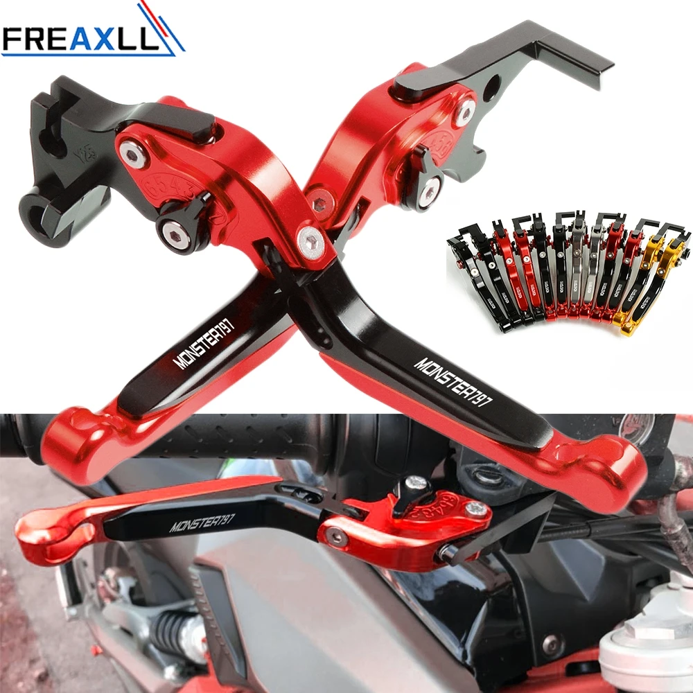 Алюминиевые Складные Выдвижные рычаги тормозной муфты для Ducati 797 MONSTER MONSTER797 M797 2017