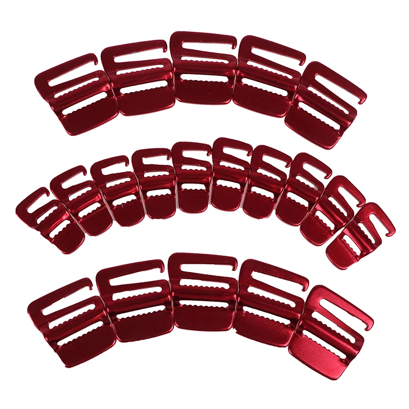 10Pcs Portable Backpack Fast Binding Buckle Luggage Package Tightening Buckle Tent Rope Tensioner Hook Outdoor Tools