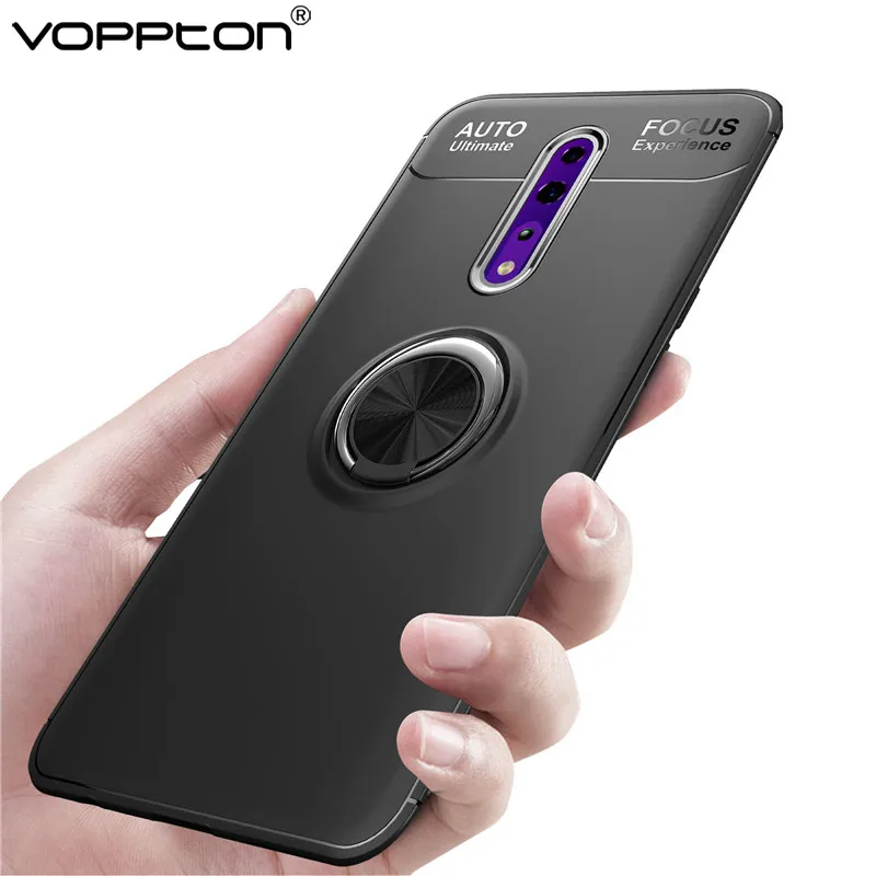 Чехол с кольцом для пальца OPPO Reno Z 10X Zoom чехол телефона автомобильный магнитный