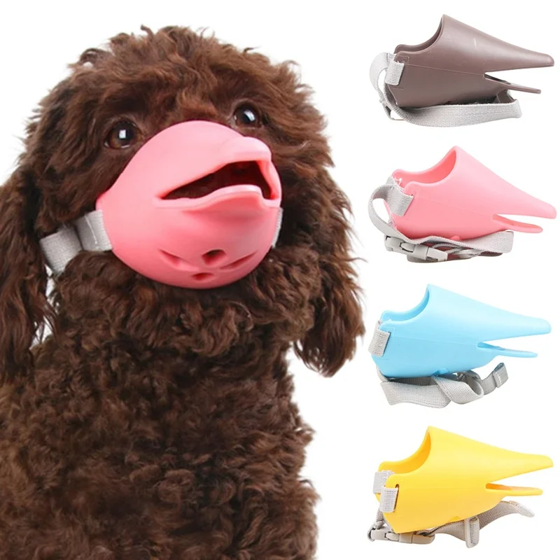 Pet Dog Safe Muzzle Cute Dolphin Shaped Silicone Soft Anti Bark Puppy Bring Outdoor Walking Accessories W1|Другие тренировочные