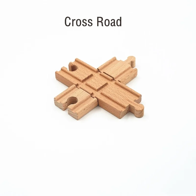 Cross Road Аксессуары для деревянных поездов, железная дорога, совместимая с деревянными поездами, железная дорога со всеми брендами, Прямая поставка - Цвет: Cross Road