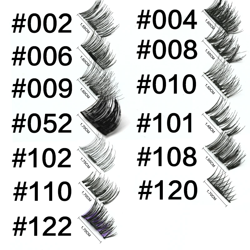 Один магнит фальшивые ресницы полосы натуральных ресниц бровей Расширения