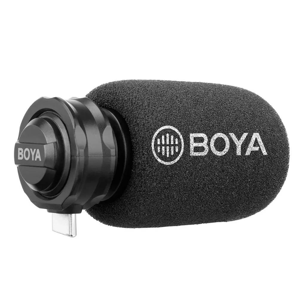 Фото BOYA BY-DM100 микрофон для Tybe-C Android цифровой конденсаторный стерео превосходный звук USB