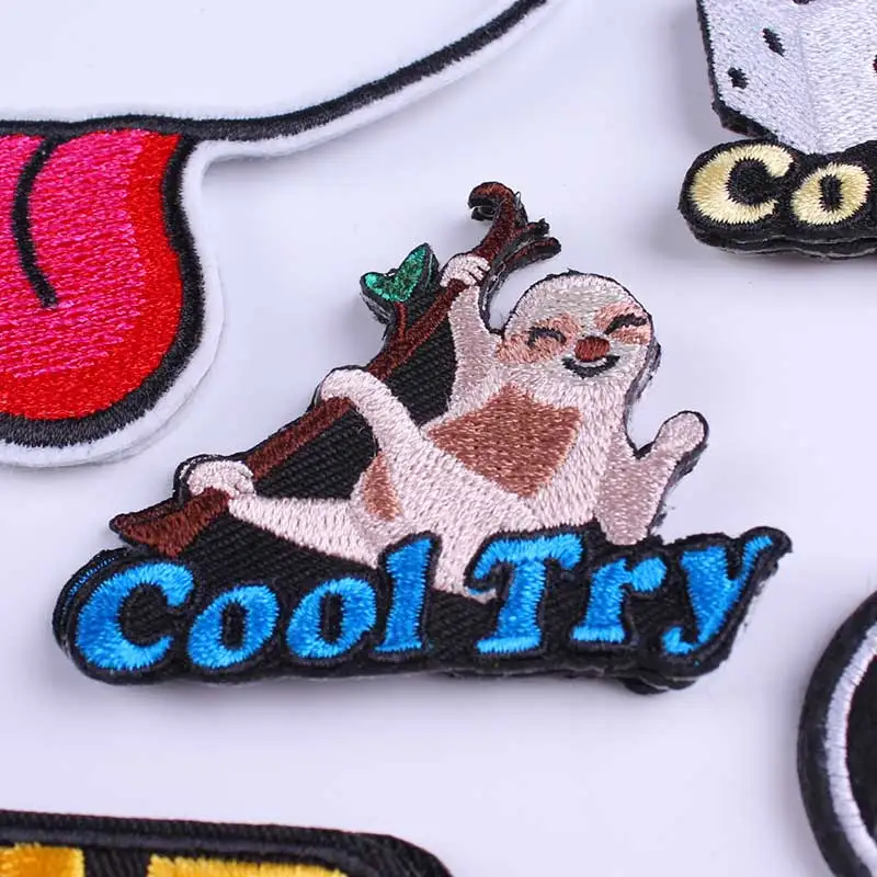 Punk Biker Patch Iron on Patches On Clothes Embroidered Letter Patches For Clothing Star Wars Patches Accessories Badges F
