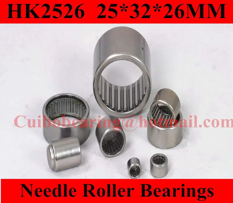 

Free shipping 2PCS HK2526 Drawn cup Needle roller bearings the size of 25*32*26mm