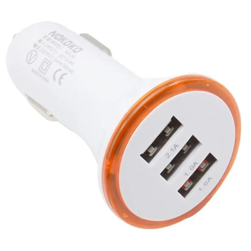 Автомобильный Стайлинг kongyide 1 шт. Универсальный 3 порта USB DC Автомобильное