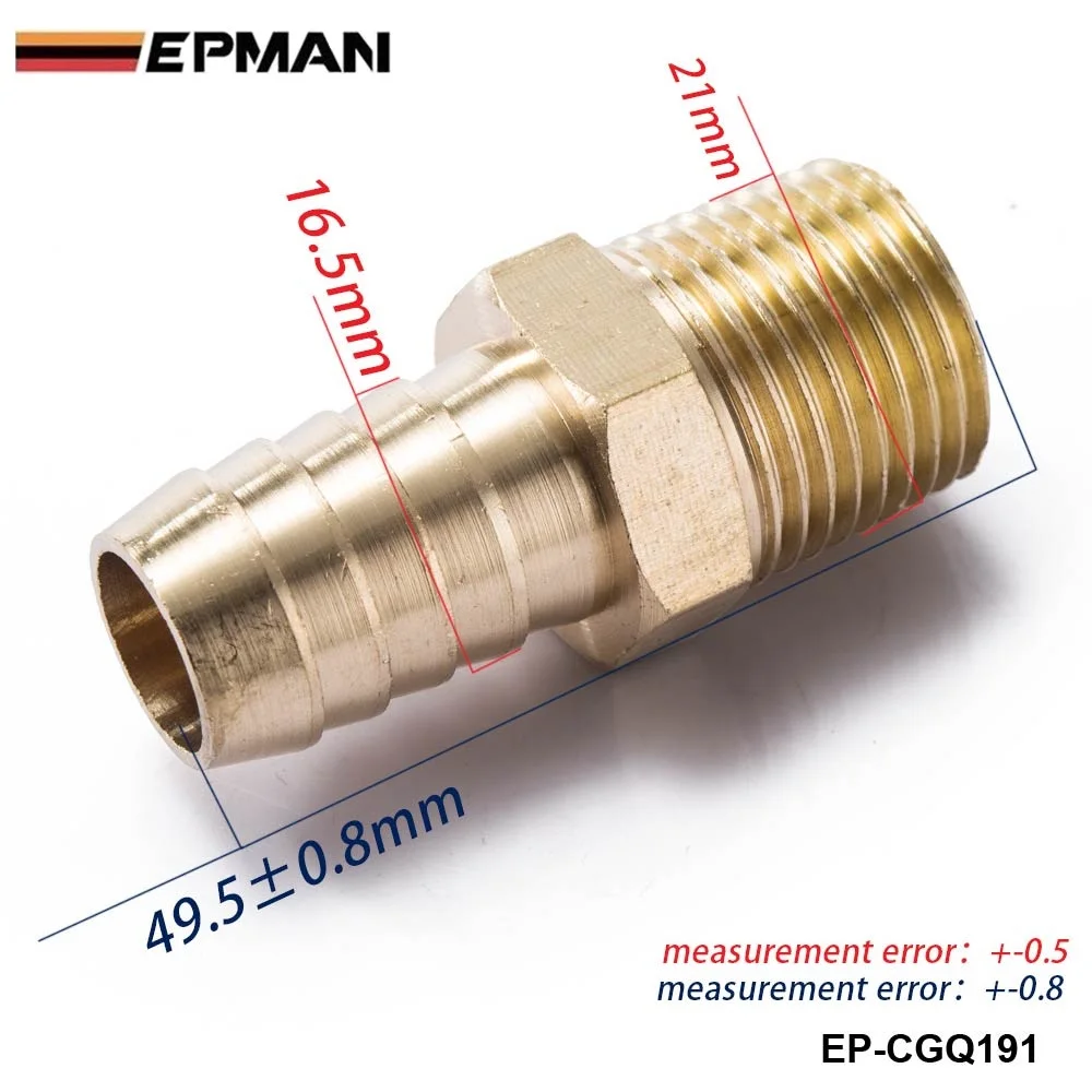 Латунный 1/2 &quotMNPT x 5/8&quot шланг Барб фитинг для BMW VW AUDI вакуумная линия/Топливный