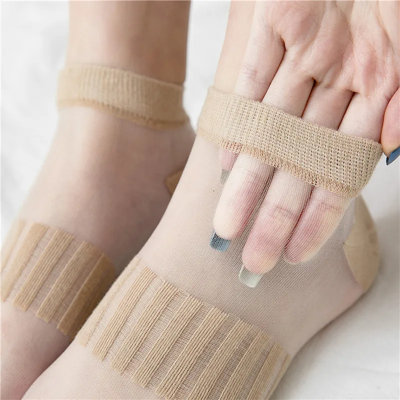 SP & CITY/Новые летние прозрачные дышащие короткие носки женские тонкие ажурные до
