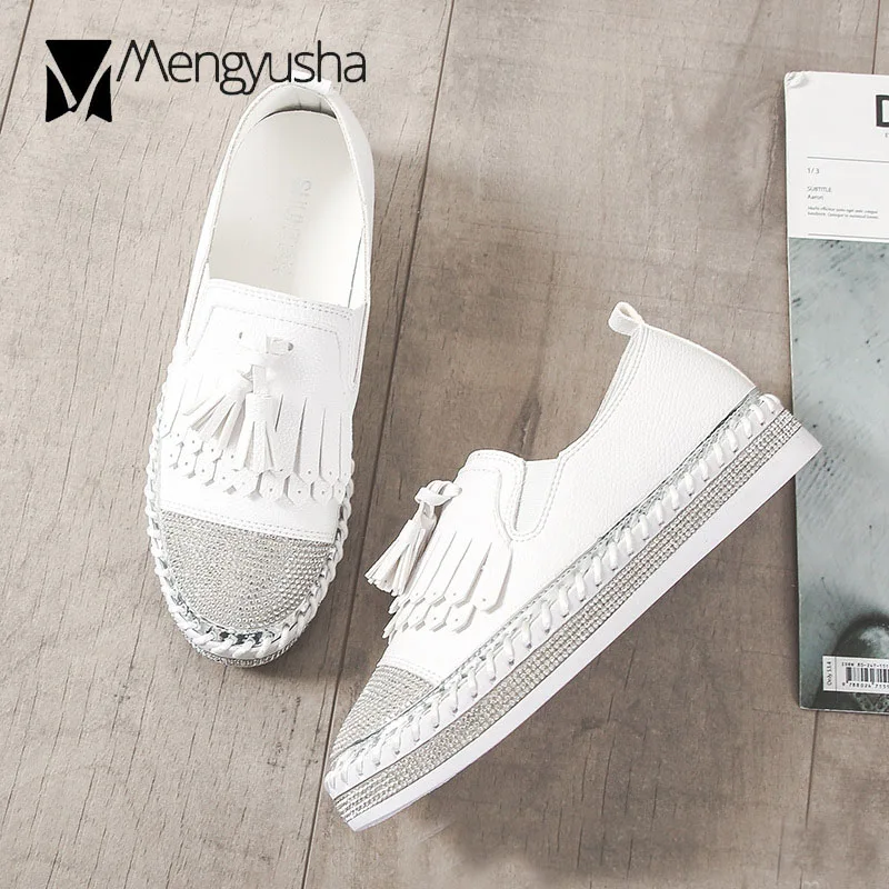 Эспадрильи с кисточками женские туфли натуральная кожа Женские оксфорды из