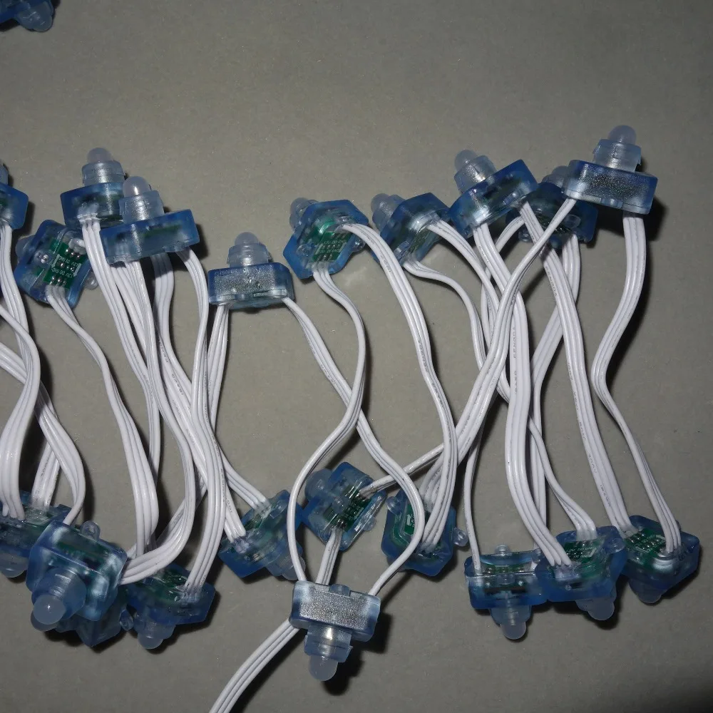 Провод 18AWG 100 шт./струна 12 В постоянного тока квадратный тип WS2811 адресный RGB