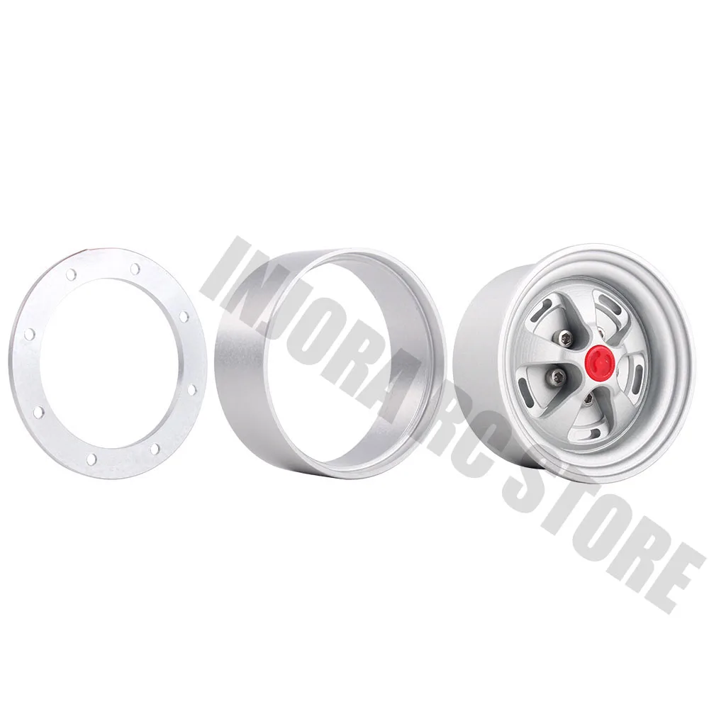 4 шт. металлический Beadlock 1 9 дюйма обод колеса для 1/10 RC Гусеничный осевой SCX10 90046 D90