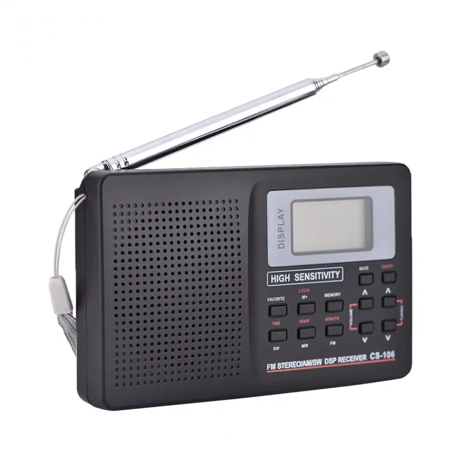 VBESTLIFE портативный радио Поддержка FM/AM/SW/LW/tv звук Полная частота радио приемник Будильник FM радио мини радио