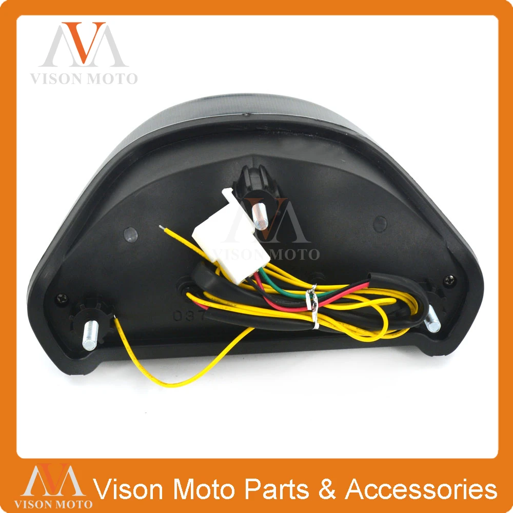 Задний фонарь для мотоцикла стоп сигналы СВЕТОДИОДНАЯ встроенная лампа дымовой