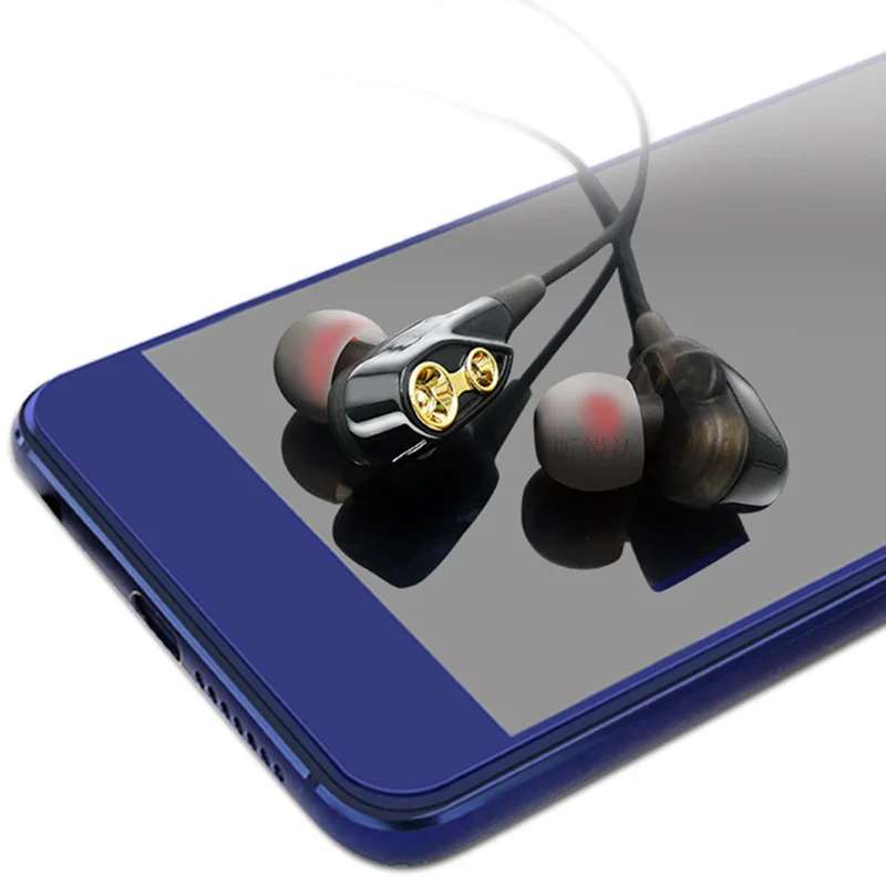 Music Origin ST05 Wired earphone High bass dual drive stereo In-Ear Earphones With Microphone Computer earbuds For Phone Sport |