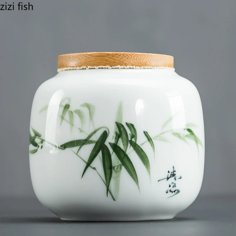 Керамика ручной росписью китайский чай может закупориваемая банка портативный