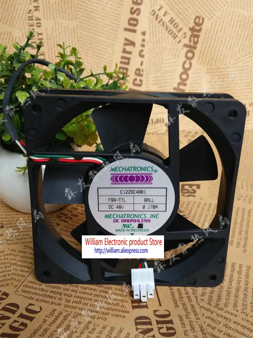 Оригинальный FONSONING E1225E48B1 FSR A1225E48B1 FS 48V 0.170A 120*120*25 мм 3 линии Вентилятор охлаждения |