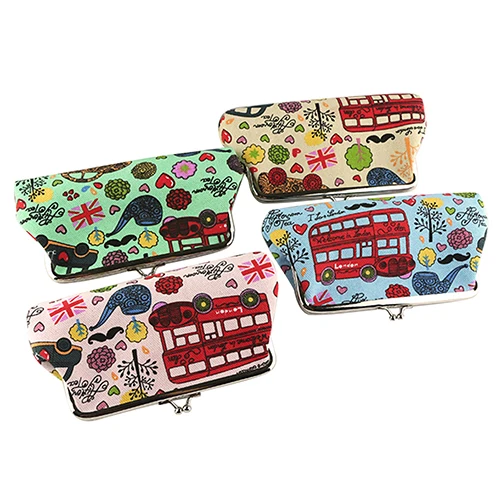 Мультфильм граффити холст Засов нулевой кошелек ключ монета держатель телефона