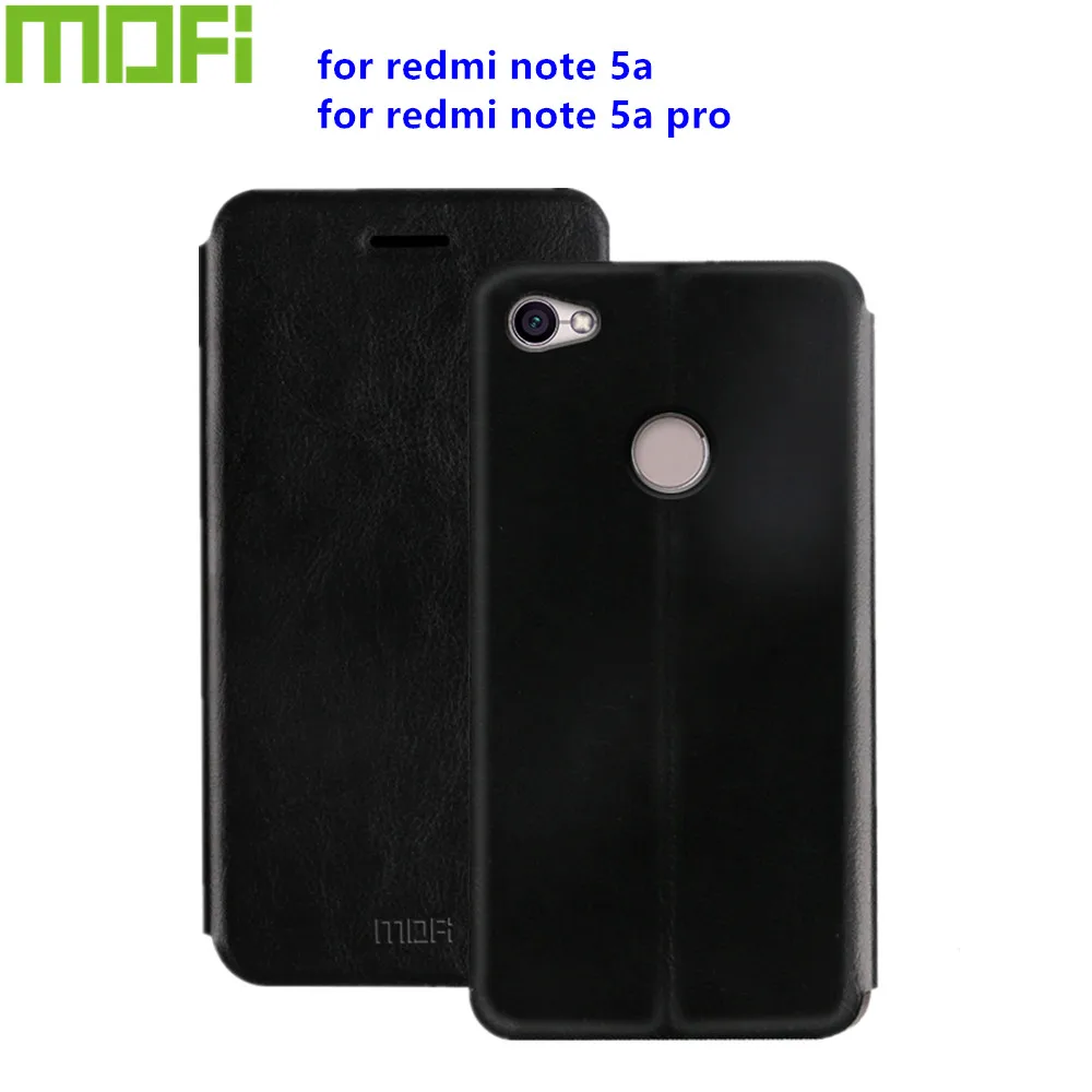Оригинальный чехол Mofi для Xiaomi redmi Примечание 5A Роскошный кожаный флип с